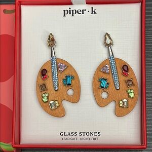 Piper K Colorful Artist Palette Earrings